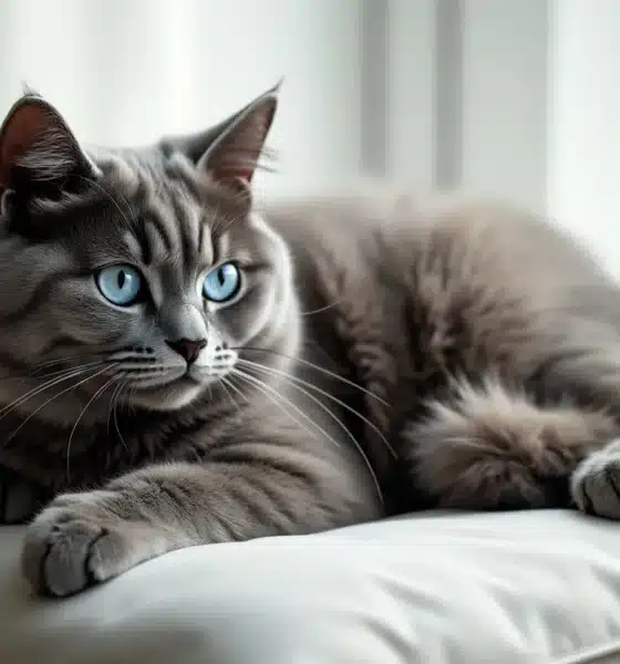 Les mystérieux chats gris aux yeux bleus et leur charme singulier
