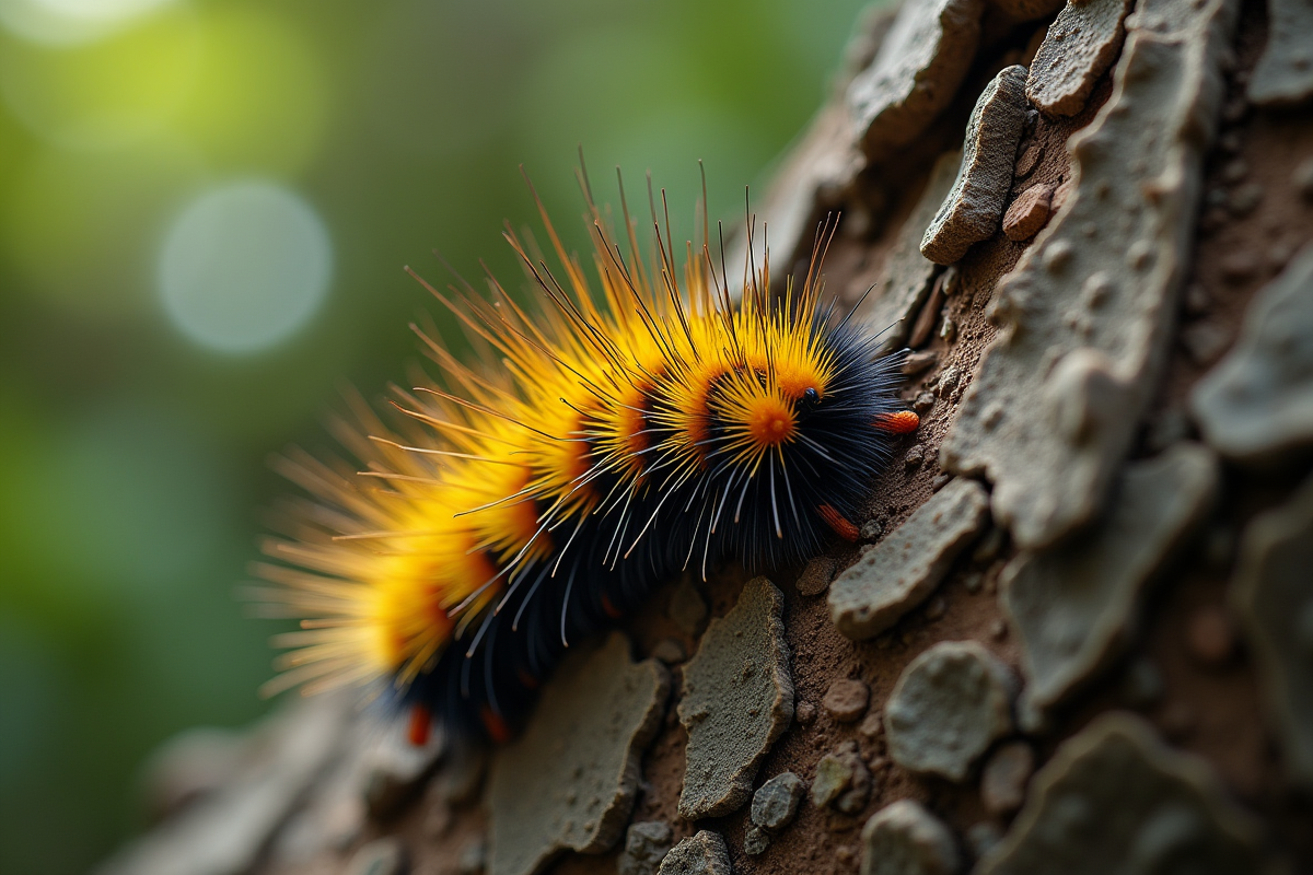 Chenille sur l